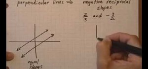 Determine if lines are parallel or perpendicular