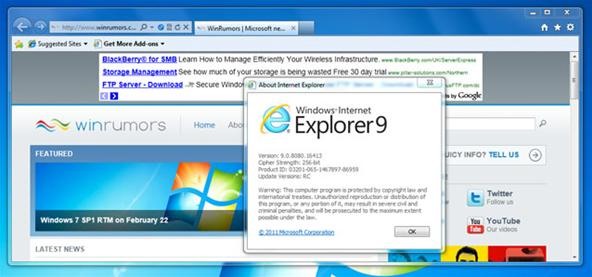 How to Download the New Internet Explorer 9 Release Candidate for Windows 7 or Vista