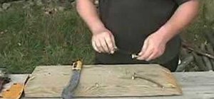 Make a fishing spear survival weapon