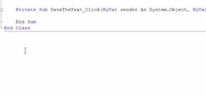 Use save file and the stream writer in VB.Net