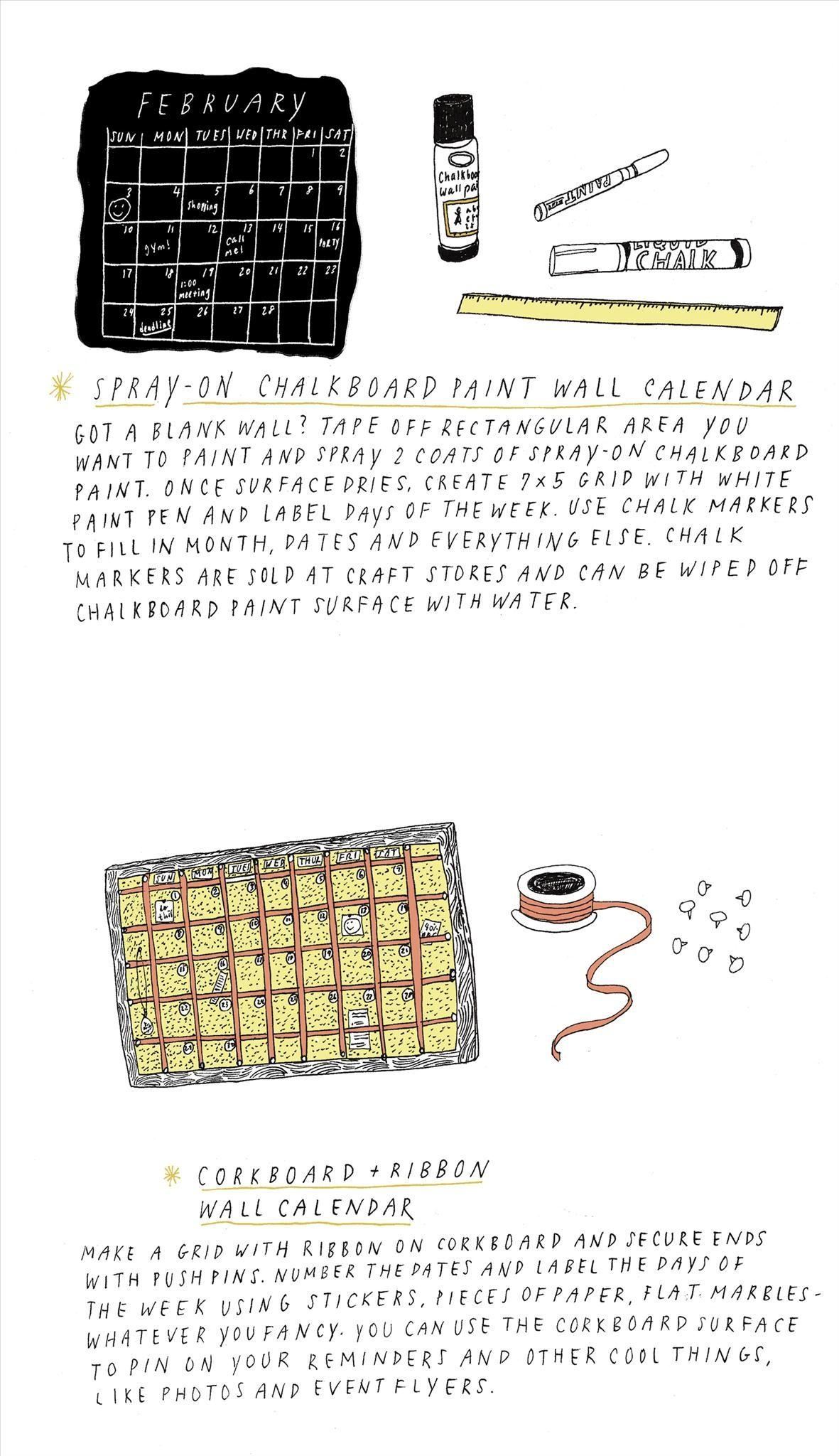 5 Cool DIY Calendar Ideas for 2013