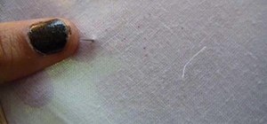 Do a feather stitch when embroidering