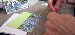 Make a snowflake card using Cricut Winter Woodland
