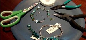 Make your own glass bead bracelet