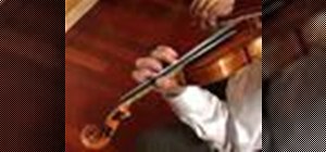 Play an advanced thirds exercise on the violin