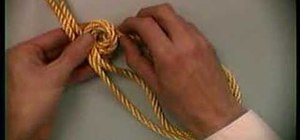 Tie a bowline knot on a bighte knot