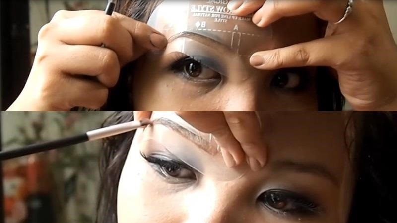 How to Use Eyebrow Stencils