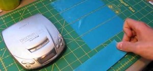 Make a duct tape CD player holder