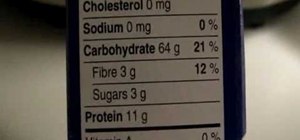 Read and understand a nutrition label