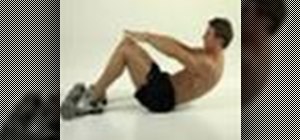 Tone abs with a negative crunch exercise