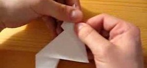 Origami a hoopoe bird