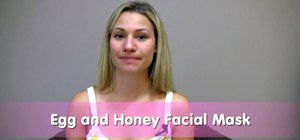 Make a skin clearing egg white and honey face mask