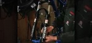 Install the front brake hose on your fork