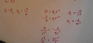Find the nth term of a geometric sequence