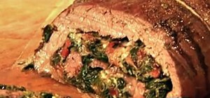 Cook delicious stuffed flank steak for Moms