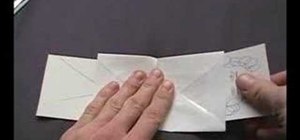 Cut a paper woman in half with an envelope trick