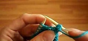 End a knit piece with a basic cast off on purl side