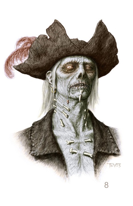 Zombie Artwork from Pirates of the Caribbean: On Stranger Tides
