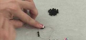 Do a ladder stitch for beaded jewelry making