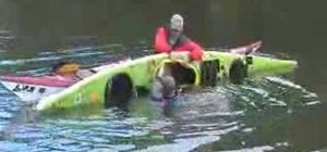Make a sea kayaking scoop rescue