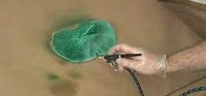 Airbrush on rubber for special effects and props