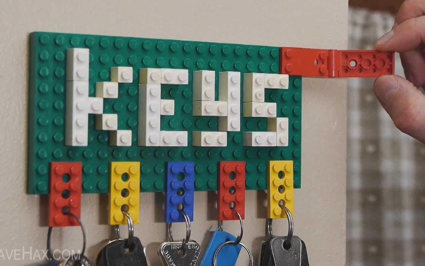 How to Make a Lego Key Holder and Note Clip