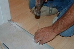 How to Install a T-Mold Transition Between Laminate & Ceramic Tile