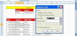 Extract data with an AND/NOT advanced filter in Excel