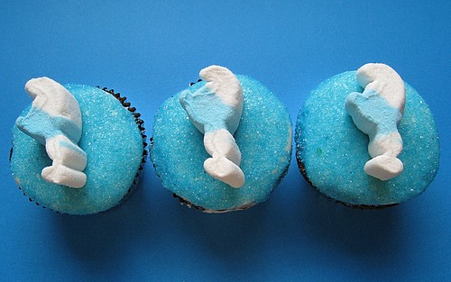 RECIPE: Blue Smurf Cupcakes