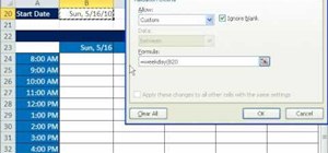 Allow only Monday dates in a cell in Microsoft Excel