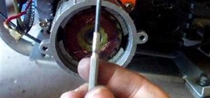 Remove and repair the starter on a pocket bike