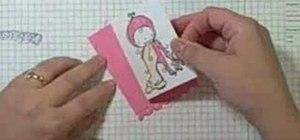 Make a card using the watercolor technique