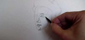 Draw a head in 3/4 or side view