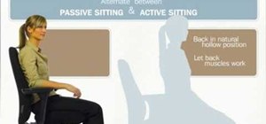 Avoid back pain from sitting at a desk at work