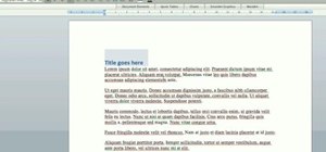 Use Document Map to navigate writing in Microsoft Word