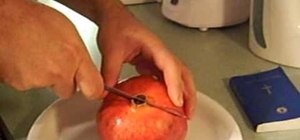 Cut & open a pomegranate