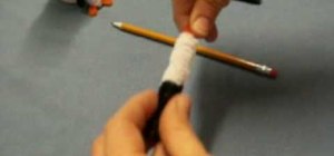 Craft a penguin out of pipe cleaners