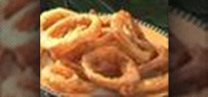 Make crispy deep-fried onion rings