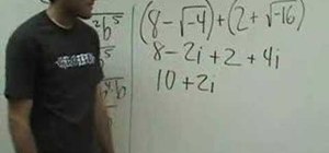 Simplify expressions involving i in intermediate algebra