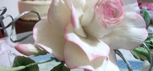 handmade fondant rose