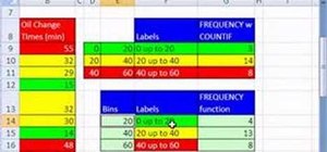 Use the FREQUENCY function in Microsoft Excel