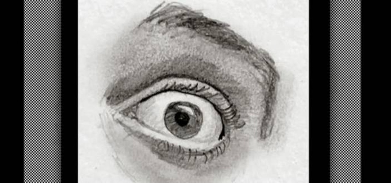 How to Master drawing a fearful human eye in two minutes