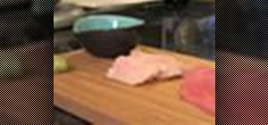 Cut fish for sashimi