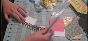 Create a mini butterfly inspired scrapbook