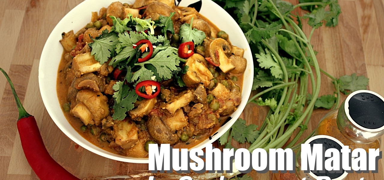 Prepare Mushroom Matar in Cashewnut Paste