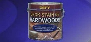 Stain and maintain an outdoor deck