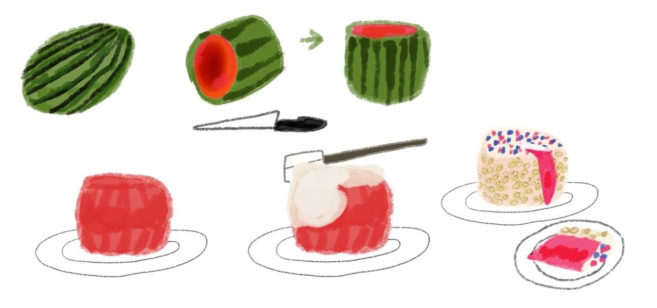 Make an Easy No-Bake Watermelon Cake