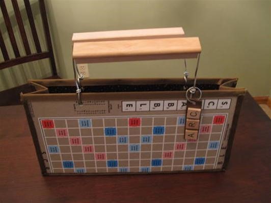 Craftsters Resuscitate Old SCRABBLE Boards Back to Life