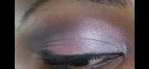 Apply a pink and gray makeup look