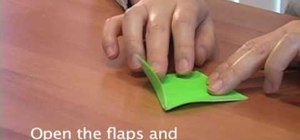Fold an origami flower
